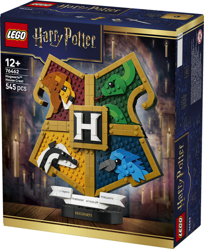 LEGO Harry Potter 76462 Stemma della Casa di Hogwarts, Giocattolo Wall Art 3D con Animali, Regalo di Compleanno per Bambini 12+ - immagine 8