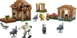 Alternative view of LEGO Minecraft 21596 Attacco al Villaggio dell’Evocatore, Casa Giocattolo con Giardino e 11 Personaggi, Regalo per Bambini 9+