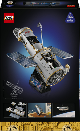 LEGO ICONS 11382 Telescopio Spaziale Hubble, Kit di Modellismo STEM 3D per Adulti, Regalo Fai da Te per i Fan dell'Astronomia - immagine 6