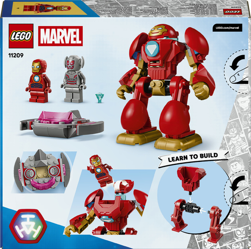 LEGO | Marvel 11209 Ultron vs. Iron Man, Giocattolo da Supereroi con Action Figure Mech e 2 Minifigure, Regalo per Bambini 4+ - immagine 6