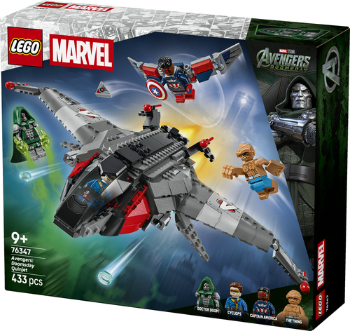 LEGO | Marvel 76347 Avengers: Doomsday Quinjet, Aereo Giocattolo dei Supereroi con 4 Minifigure, Regalo per Bambini da 9 Anni - immagine 8