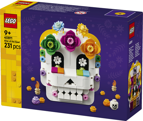 LEGO Iconic 40811 Altare dei Morti, Kit di Arti e Mestieri Fai da Te con Teschio Decorativo, Idea Regalo per Bambini da 9 Anni i - immagine 5