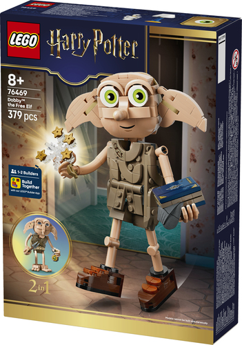 LEGO Harry Potter 76469 2in1 Dobby l'Elfo Libero, Gioco Trasformabile in Kreacher, Decorazione Cameretta, Regalo Bambini 8+ - immagine 8