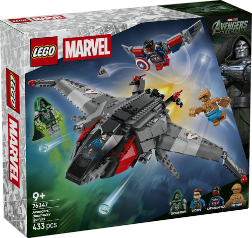 LEGO | Marvel 76347 Avengers: Doomsday Quinjet, Aereo Giocattolo dei Supereroi con 4 Minifigure, Regalo per Bambini da 9 Anni - immagine 7