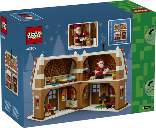 LEGO Iconic 40809 Casa di Pan di Zenzero Festiva, Gioco Natalizio con Minifigure di Babbo Natale e Accessori, Regalo per Bambini - immagine 7