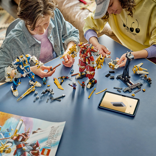 LEGO NINJAGO 71870 Mech Titanici Gemelli, Giocattolo con 2 Action Figure e 3 Minifigure, Regalo per Bambini da 12+ Anni - immagine 5