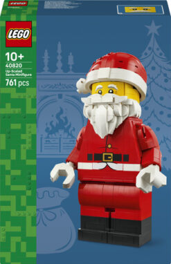 LEGO Iconic 40820 Grande Minifigure di Babbo Natale, Kit Natalizio di Arti e Mestieri con Figura di Babbo Natale, Regalo Bambini