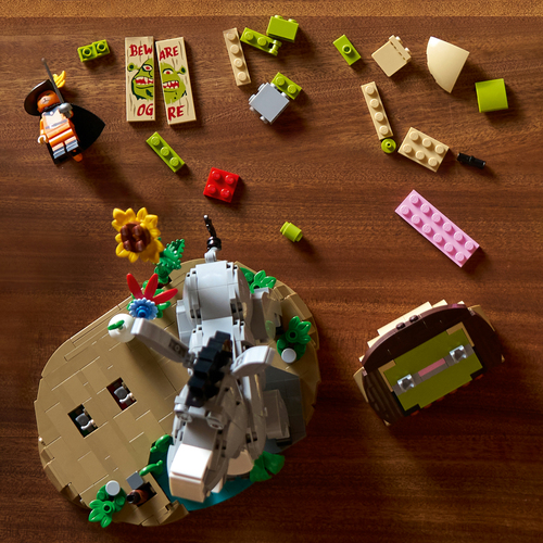 LEGO 72423 Shrek, Ciuchino e Gatto con gli Stivali, Kit Modellismo per Adulti da Esposizione con 3 Personaggi, Regalo per Fan - immagine 5