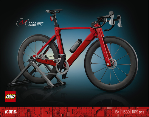 LEGO ICONS 11380 Bici da Corsa, Kit Modellismo per Adulti con Pneumatici, Deragliatore e Supporto, Regalo per Fan di Ciclismo - immagine 8