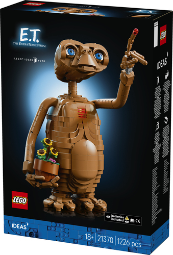 LEGO Ideas 21370 E.T. the Extra-Terrestrial, Kit Modellismo per Adulti con Figura Aliena, Fiori Finti e Mattoncino Luminoso - immagine 8