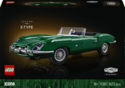 LEGO ICONS 11381 Jaguar E-Type, Modellino per Adulti di Auto con Motore 6 Cilindri e Kit di Attrezzi, Regalo da Collezione