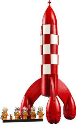 Alternative view of LEGO Ideas 21367 Razzo Lunare di Tintin, Kit Modellismo per Adulti, 5 Minifigure, Cane, Decorazioni Fai da Te, Regalo per Fan