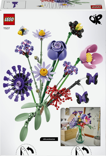 LEGO Botanicals & Editions 11507 Bouquet di Fiori di Olivia Rodrigo con 11 Fiori Artificiali, Idea Regalo per Bambine da 9+ - immagine 5