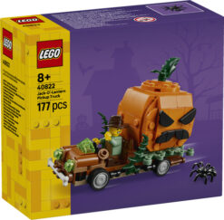 LEGO Iconic 40822 Furgone di Halloween Giocattolo, Kit Arti e Mestieri con Zucca e Minifigure del Contadino, Regalo per Bambini - immagine 4