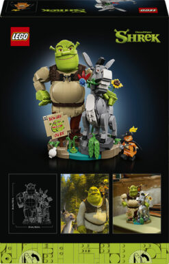 LEGO 72423 Shrek, Ciuchino e Gatto con gli Stivali, Kit Modellismo per Adulti da Esposizione con 3 Personaggi, Regalo per Fan - immagine 6