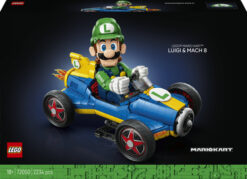 LEGO Super Mario 72050 Mario Kart: Luigi e Mach 8, Kit per Adulti con Personaggio Nintendo e Auto, Gadget da Collezione, Regalo