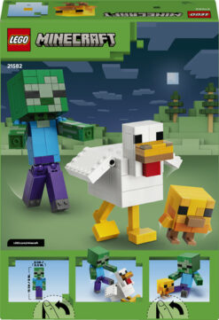 LEGO Minecraft 21582 Fantino di Polli, Giocattolo 3D con 3 Personaggi, Decorazione Cameretta, Regalo per Gamer e Bambini 9+ - immagine 6