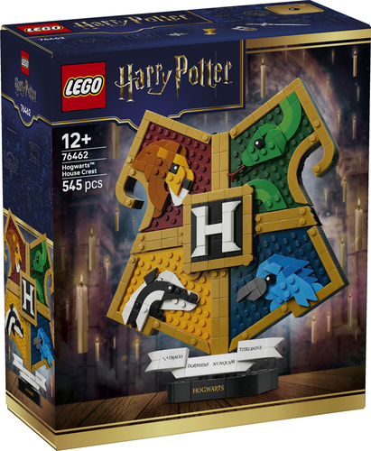 LEGO Harry Potter 76462 Stemma della Casa di Hogwarts, Giocattolo Wall Art 3D con Animali, Regalo di Compleanno per Bambini 12+ - immagine 7