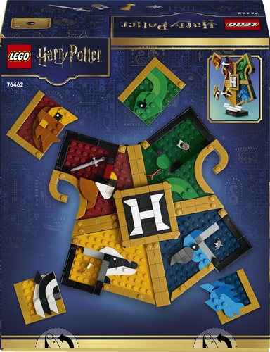 LEGO Harry Potter 76462 Stemma della Casa di Hogwarts, Giocattolo Wall Art 3D con Animali, Regalo di Compleanno per Bambini 12+ - immagine 6