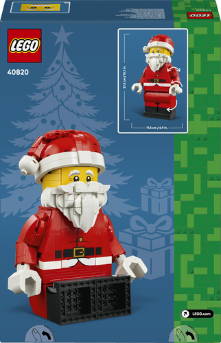 LEGO Iconic 40820 Grande Minifigure di Babbo Natale, Kit Natalizio di Arti e Mestieri con Figura di Babbo Natale, Regalo Bambini - immagine 3