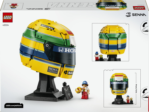 LEGO Editions 43024 Casco Ayrton Senna, Merch da F1 con Minifigure da Collezione, Regalo per Ragazzi 14+ e per Fan Adulti - immagine 6