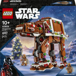 LEGO Star Wars 40806 Walker AT-AT Pan di Zenzero, Gioco di Natale con Minifigure di Darth Vader, Regalo Natalizio Bambini 10+
