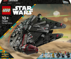 LEGO Star Wars 75389 Dark Falcon, Astronave Giocattolo da Costruire, Versione Oscura del Millennium Falcon, Idea Regalo 10+