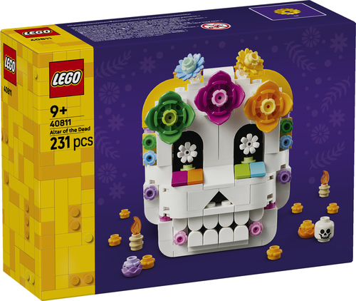 LEGO Iconic 40811 Altare dei Morti, Kit di Arti e Mestieri Fai da Te con Teschio Decorativo, Idea Regalo per Bambini da 9 Anni i - immagine 4