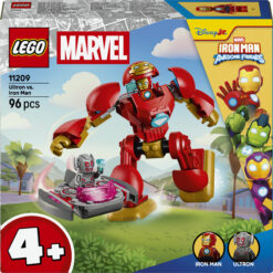 LEGO | Marvel 11209 Ultron vs. Iron Man, Giocattolo da Supereroi con Action Figure Mech e 2 Minifigure, Regalo per Bambini 4+
