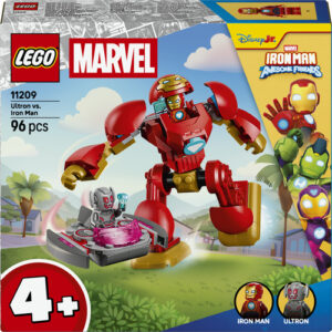 LEGO | Marvel 11209 Ultron vs. Iron Man, Giocattolo da Supereroi con Action Figure Mech e 2 Minifigure, Regalo per Bambini 4+