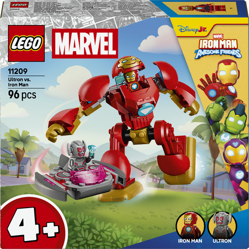 LEGO | Marvel 11209 Ultron vs. Iron Man, Giocattolo da Supereroi con Action Figure Mech e 2 Minifigure, Regalo per Bambini 4+