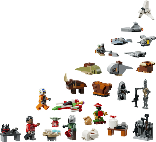 LEGO Star Wars 75456 Calendario dell'Avvento 2026, Giochi Bambini 6+ per Countdown di Natale con 24 Sorprese, Regalo per Fan - immagine 2