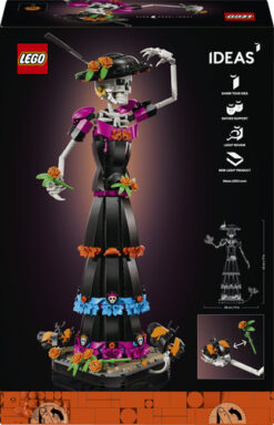 LEGO Ideas 21372 La Catrina, Kit Modellismo per Adulti con Scheletro, Fiori Finti e Farfalle Monarca, Idea Regalo Fai da Te - immagine 6