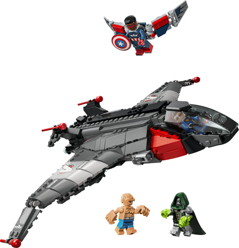 LEGO | Marvel 76347 Avengers: Doomsday Quinjet, Aereo Giocattolo dei Supereroi con 4 Minifigure, Regalo per Bambini da 9 Anni - immagine 2
