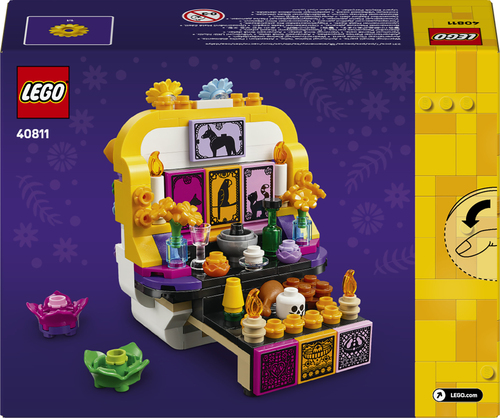 LEGO Iconic 40811 Altare dei Morti, Kit di Arti e Mestieri Fai da Te con Teschio Decorativo, Idea Regalo per Bambini da 9 Anni i - immagine 3