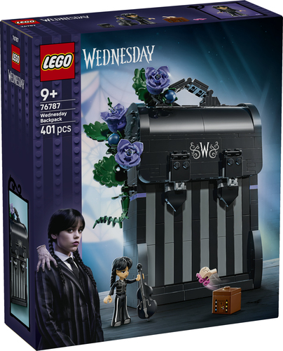 LEGO Wednesday 76787 Zaino di Mercoledì, Giocattolo con Portafoto, Mini Bambolina e Figura di Mano, Regalo per Bambini da 9+ - immagine 8
