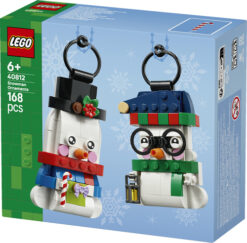 LEGO Iconic 40812 Pupazzi di Neve Ornamentali, Kit di Arti e Mestieri, Giochi di Natale con 2 Personaggi e Accessori, Regalo da - immagine 5