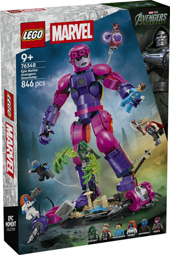 LEGO | Marvel 76348 Battaglia Epica: Avengers: Doomsday, Gioco con Action Figure della Sentinella e 6 Minifigure, Regalo 9+ - immagine 7