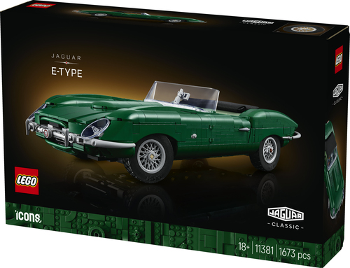 LEGO ICONS 11381 Jaguar E-Type, Modellino per Adulti di Auto con Motore 6 Cilindri e Kit di Attrezzi, Regalo da Collezione - immagine 8